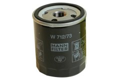 Фильтр масляный W712 для MAZDA 2 (DY) 1.25 2003-2007, код двигателя FUJA, V см3 1242, КВт55, Л.с.75, бензин, MANN-FILTER W71273
